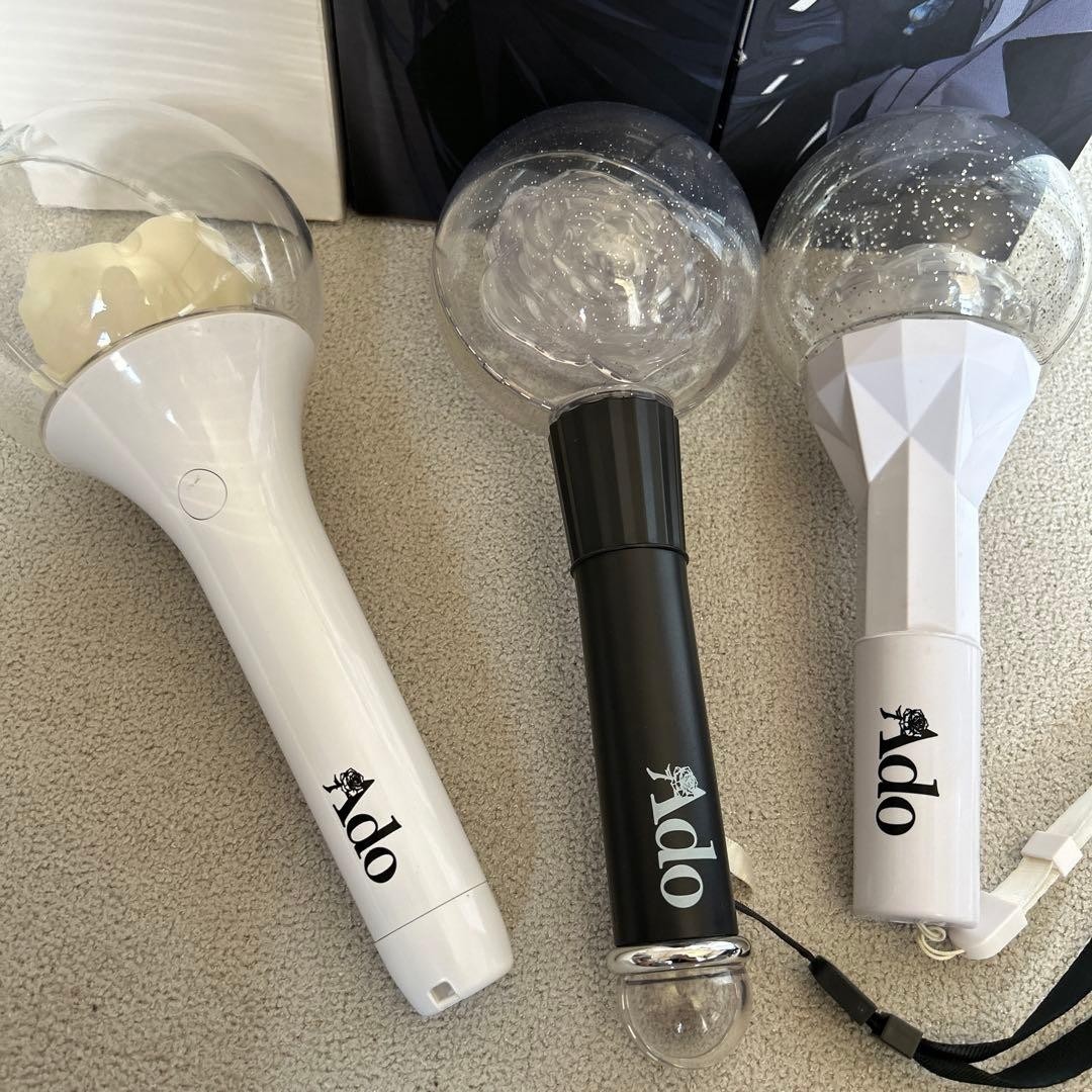 Ado Rose Penlight Set Comedy / Mirage / Mars / w/Ribbon Ring Official Rare