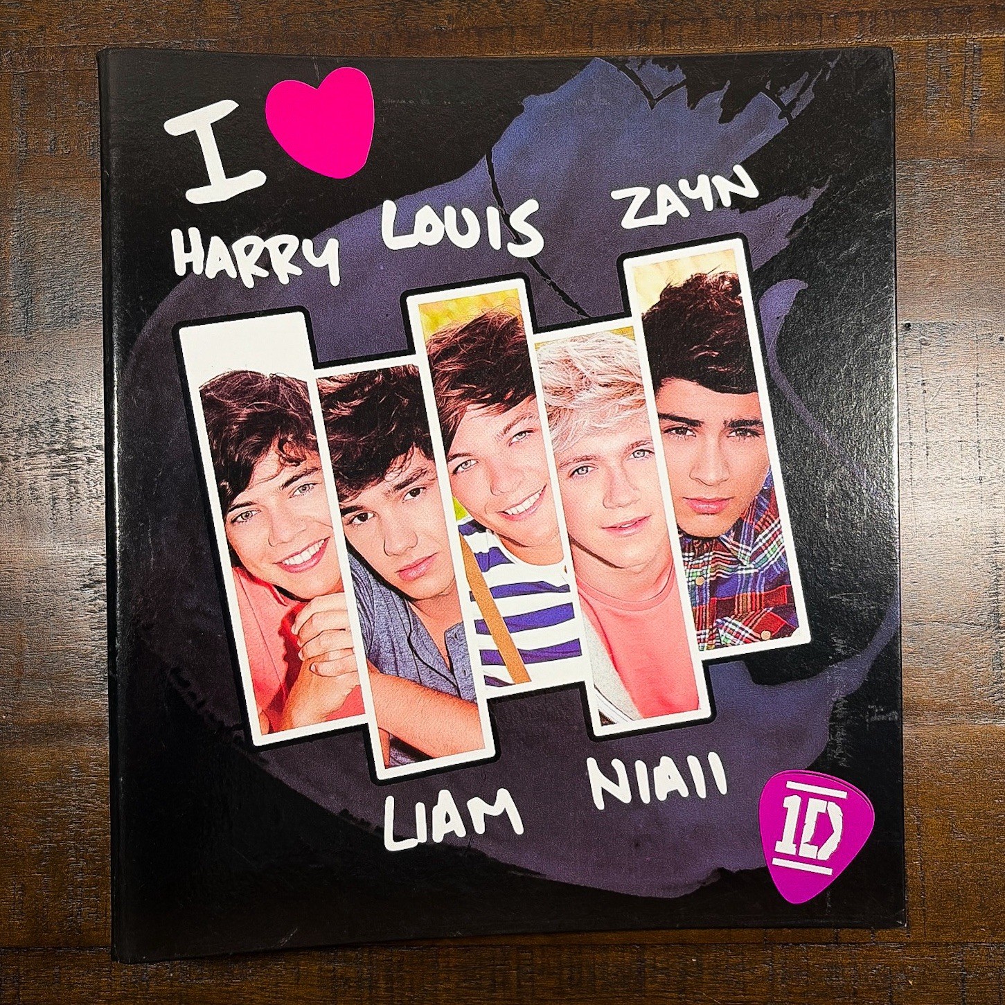 One Direction Lobal Binder “I ❤️ Harry Louis Liam Niall Zayn” 2012 USED