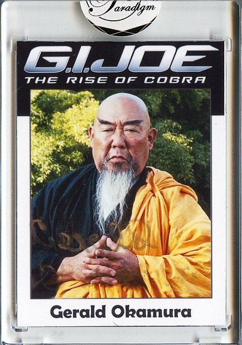 -GI JOE:Rise of Cobra- Gerald Okamura Signed/Autograph/Auto Certified Movie Card