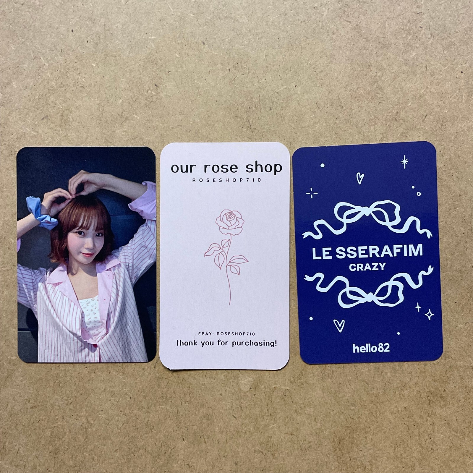 LE SSERAFIM Crazy 4th Mini Album hello82 Holiday Gift LD Official Photocard