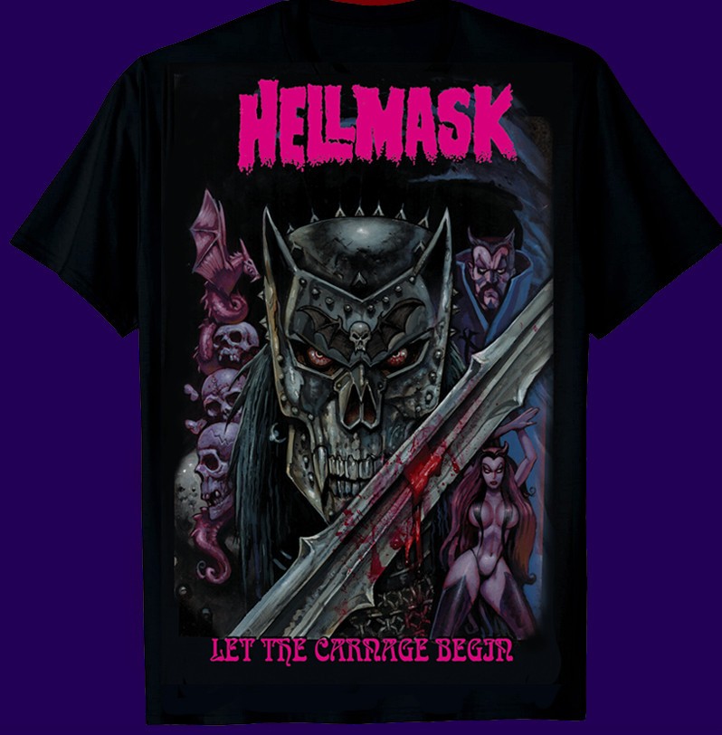 NEW HELLMASK SIMON BISLEY VEROTIK TEE 2XL DANZIG VEROTIK SWORD & SORCERY