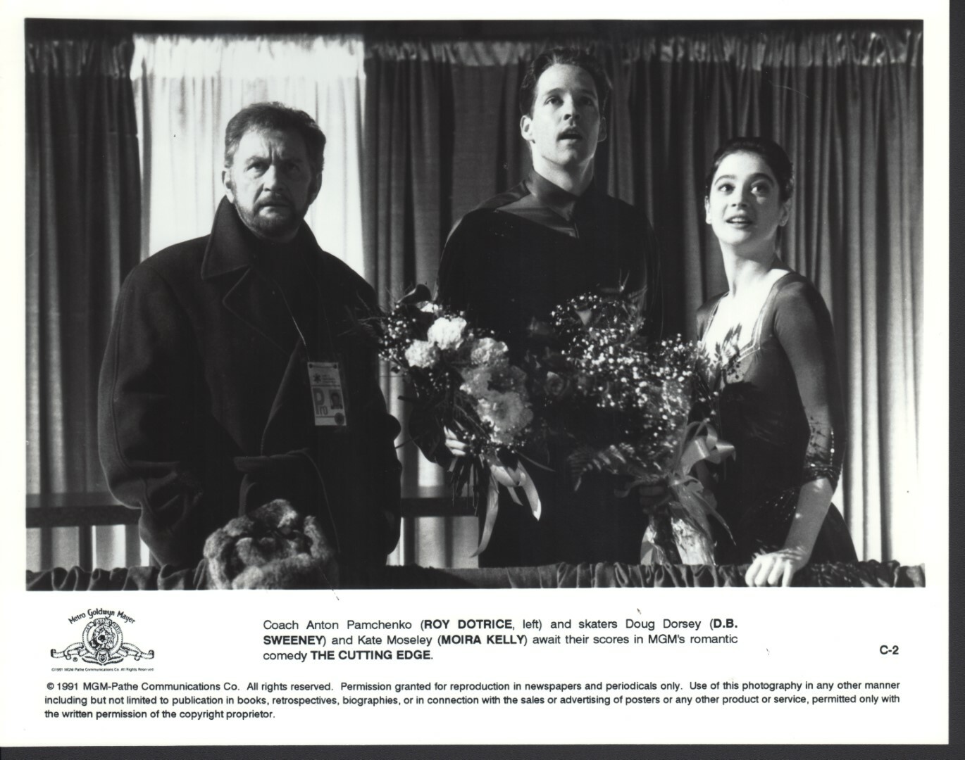The Cutting Edge (1992) 8×10 Black & white movie photo #2