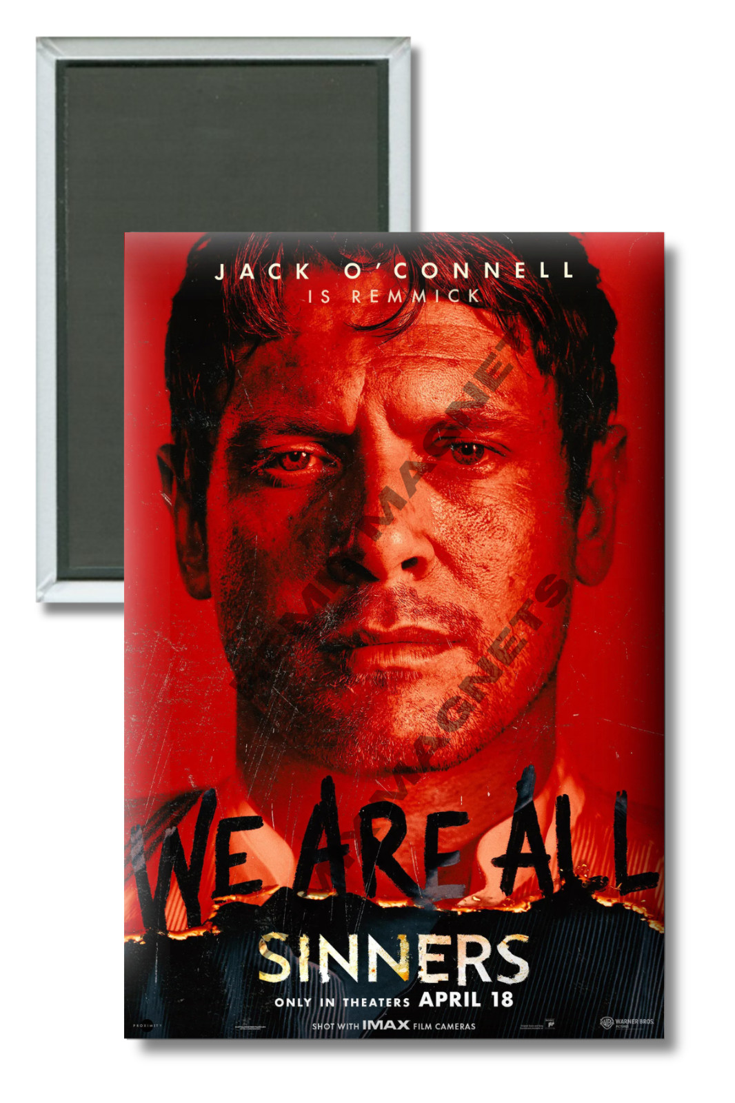 Jack O’Connell is Remmick Sinners (2025) Movie Poster 2″ x 3″ Locker Magnet