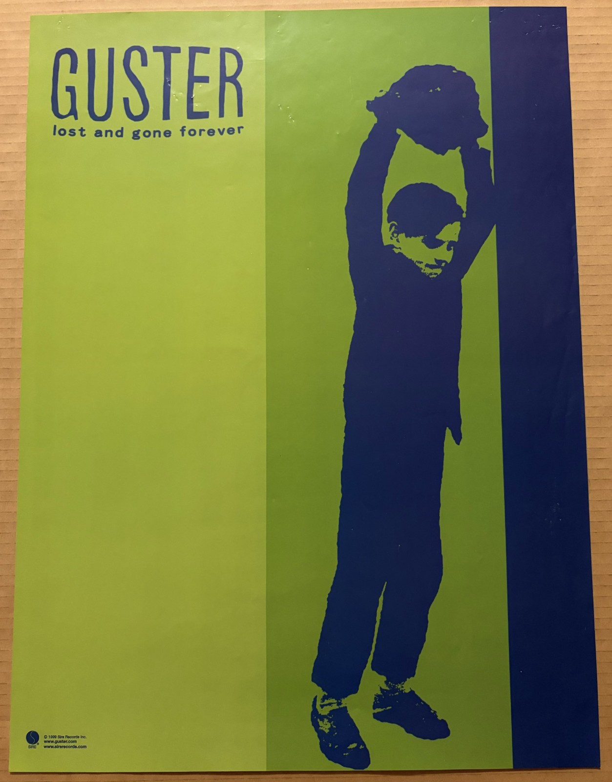 GUSTER Rare VINTAGE 1999 PROMO POSTER For Lost and Gone CD USA 17×23