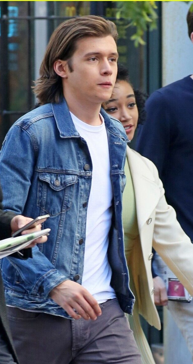 Everything Nick Robinson Screen Worn Jean Denim Jacket Prop Costume Love Simon