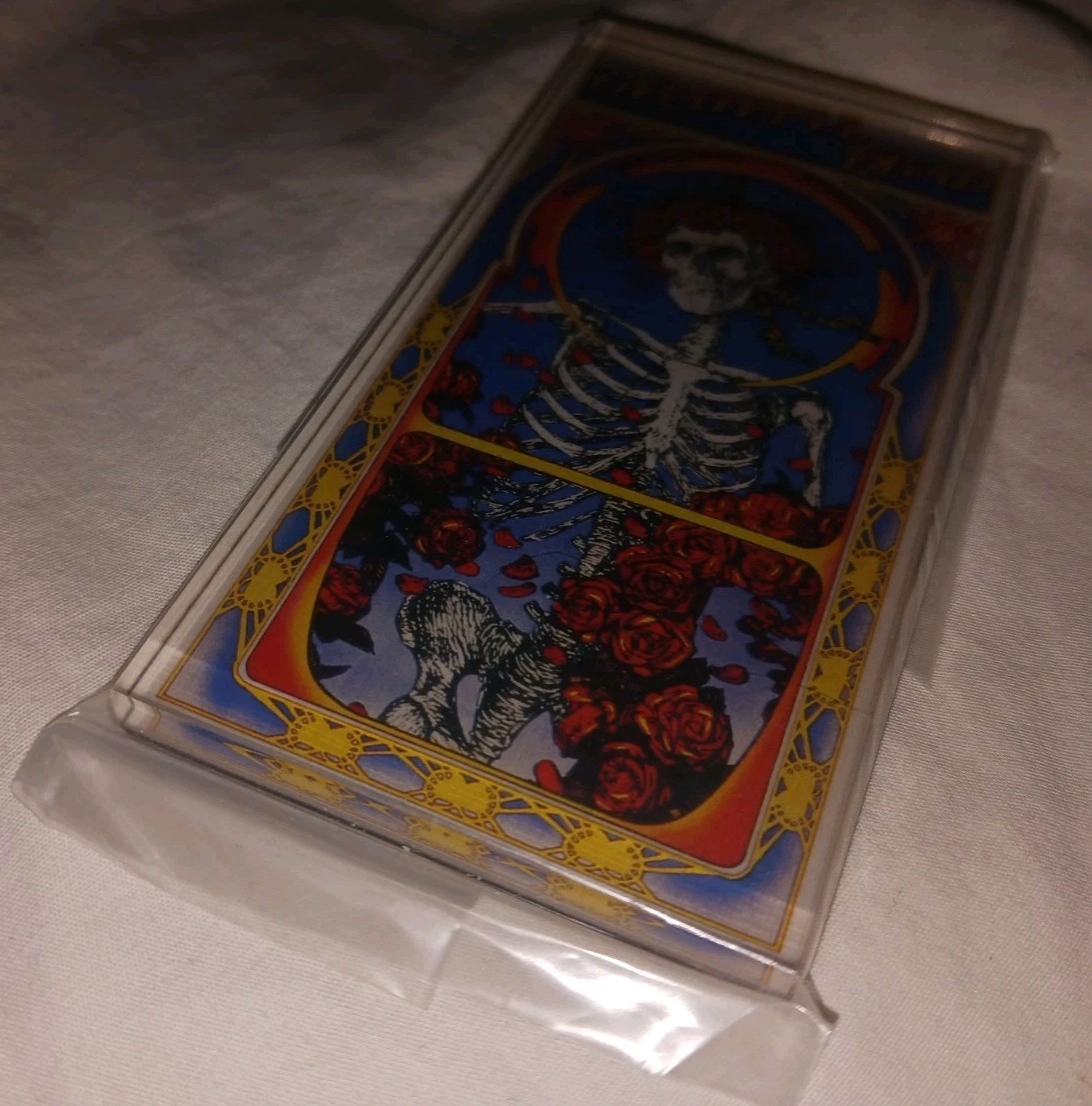 Grateful Dead Stanley Mouse Skull & Roses Album/Poster Art MAGNET 4.5″ X 2.25″