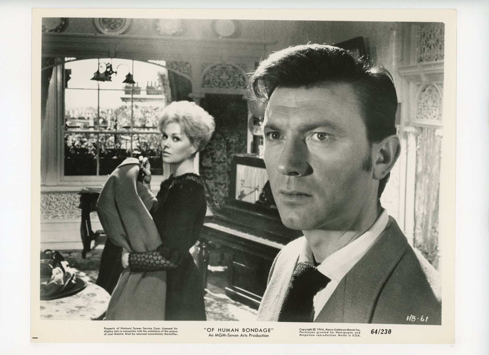 OF HUMAN BONDAGE Original Movie Still 8×10 Kim Novak, Laurence Harvey 1964 13682