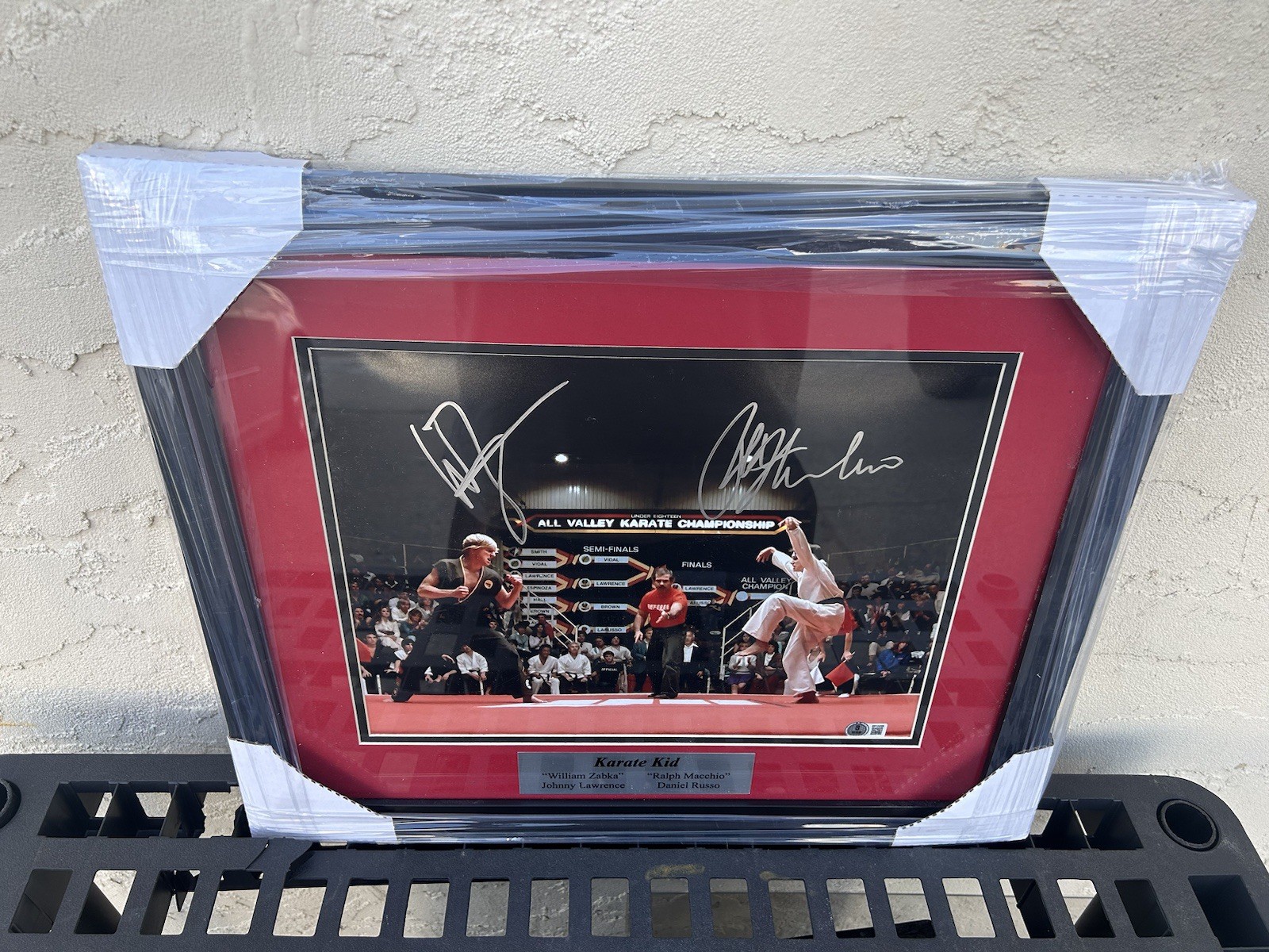 Ralph Macchio & William Zabka Signed Cobra Kai 11×14 Autograph Beckett – Framed