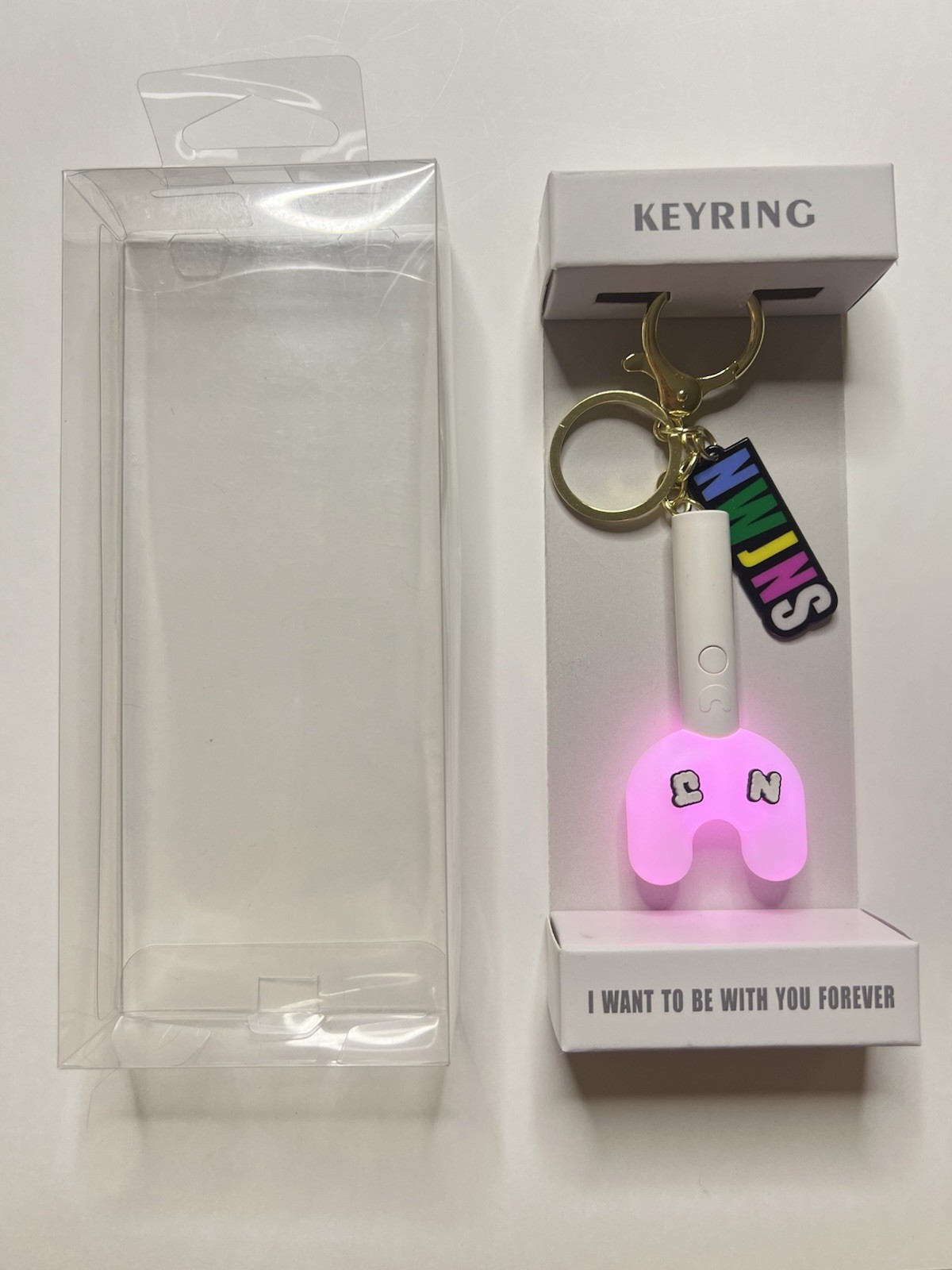 NEWJEANS Mini Light Stick Keychain Multi-Color LED