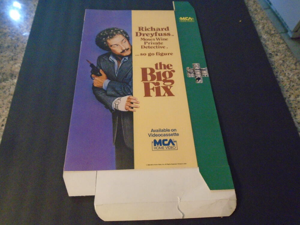 Vintage Promo MCA Home Video The Big Fix / The Brink’s Job Box Flat ID:92596