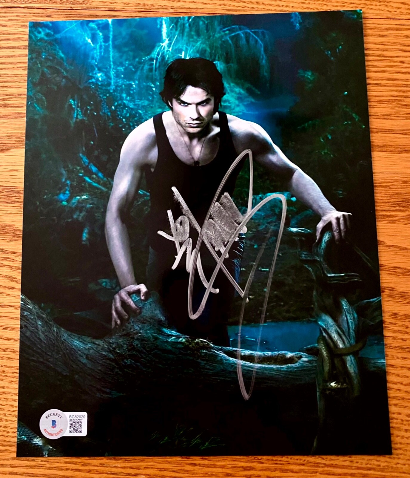 Ian Somerhalder Hot Vampire Diaries Damon Salvatore Signed 8×10 Photo Beckett K