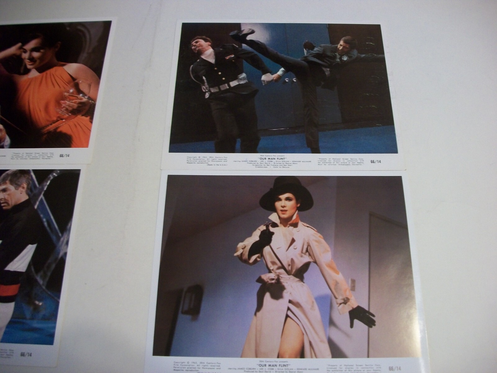 Our Man Flint 8 x 10 lobby card set of 12 1966