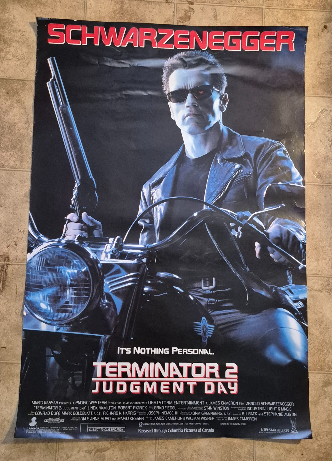 Terminator 2: Judgment Day 1991 Tri Star Original One Sheet Movie Poster