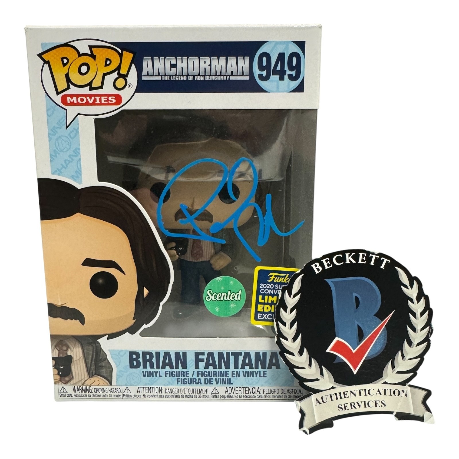 Paul Rudd Signed Autograph Anchorman Funko 959 Beckett Brian Fantana