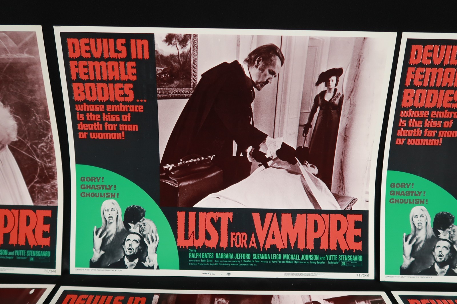 Lust for a Vampire 1971 Lobby Cards Still Full Set Originals 11 x 14 NSS 71/246