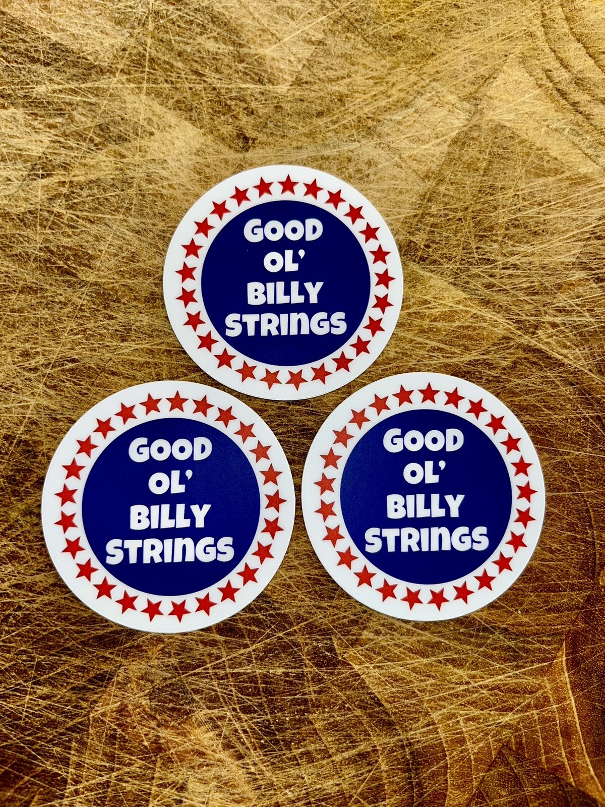 Good ol Billy Strings Sticker 3” Vinyl, uv/water resistant