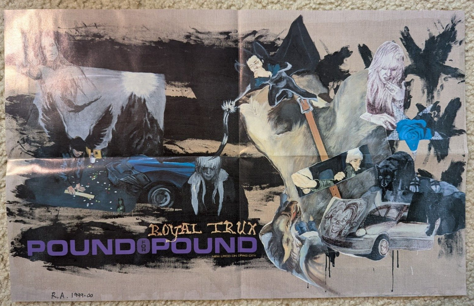 ROYAL TRUX Pound For Pound 2000 DRAG CITY promo poster