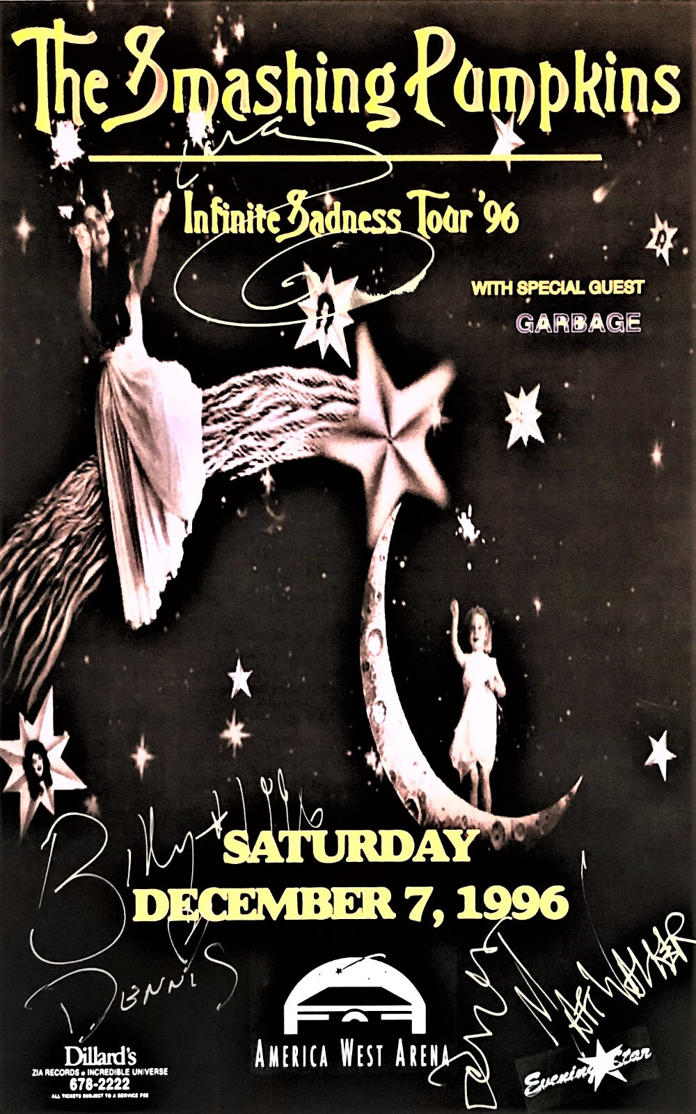 SMASHING PUMPKINS Concert Poster 12″x18″ FREE SHIPPING