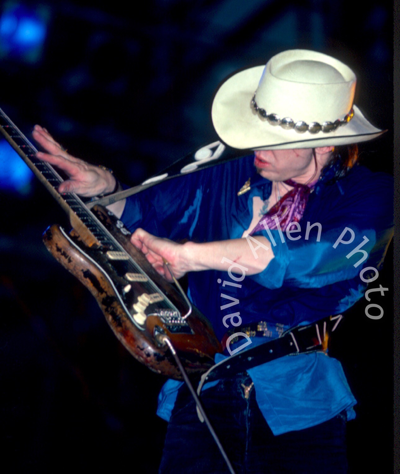 STEVIE RAY VAUGHAN & DOUBLE TROUBLE- 16X20 INCH – SIGNED BY PHOTOG – PICK ONE