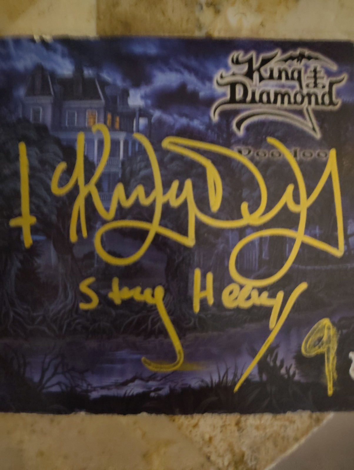 King Diamond Signed Cd Booklet Voodoo