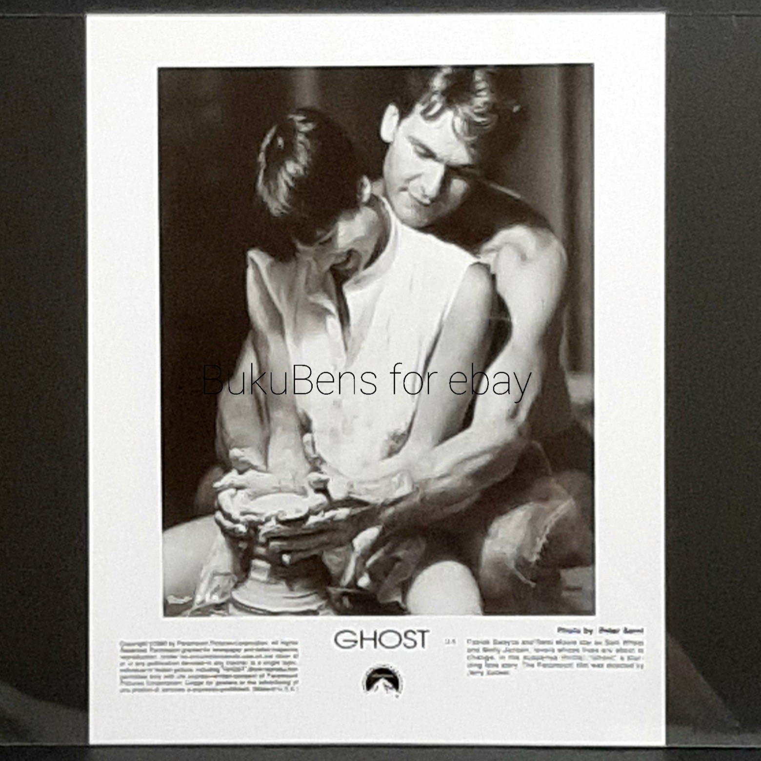 1990 Paramount Publicity Photo Patrick Swayze and Demi Moore Movie Scene Ghost