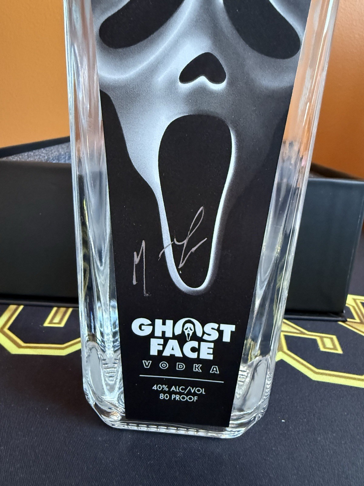 Ghostface Vodka Killer Collection Box Set Signed by Matthew Lillard EMPTY BOTTLE