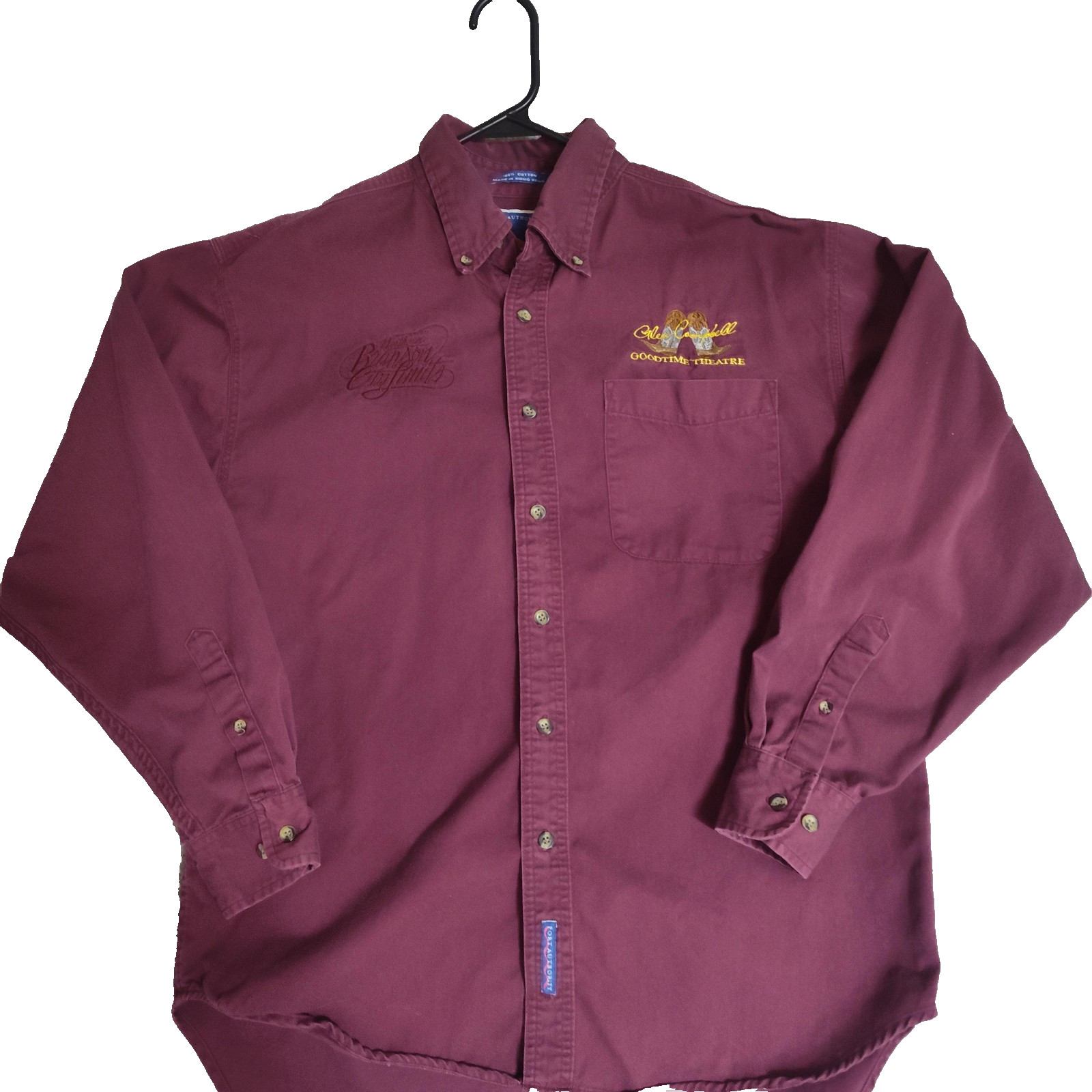 Glen Campbell Vintage Goodtime Theatre Port Authority M Shirt Rare Button Up