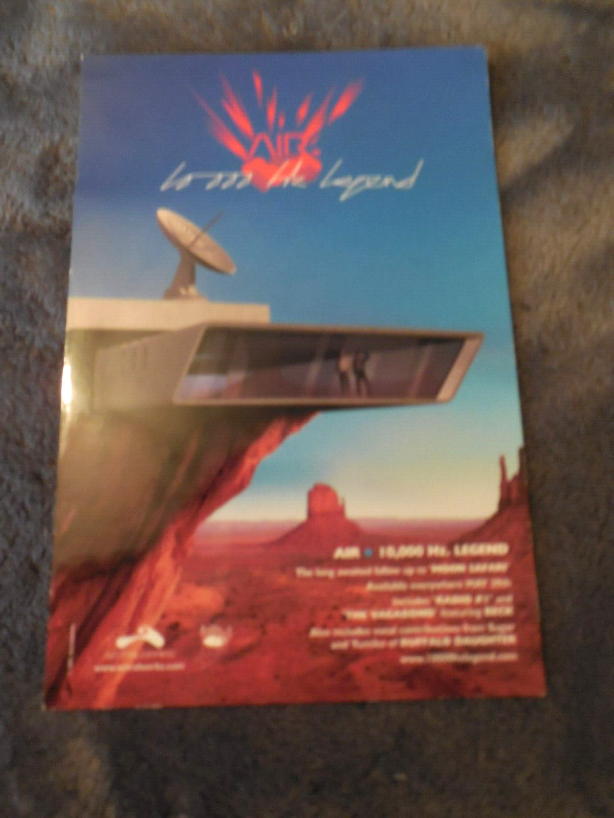 Air 10,000 HZ Legend Promotional Postcard 2001 Astralwerks Records
