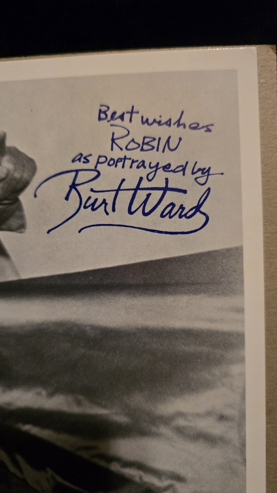 Vintage 1966 DC Comics Batman Robin Adam West Burt Ward Photo Printed Signatures
