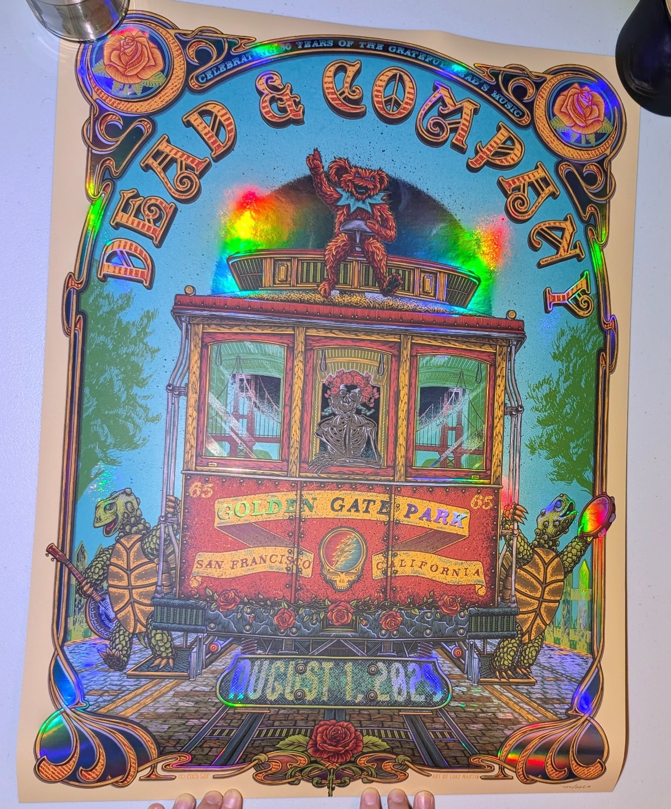 Dead and Company Poster 2025 60th Anniversary SF Luke Martin #730/2260 FOIL 8/1
