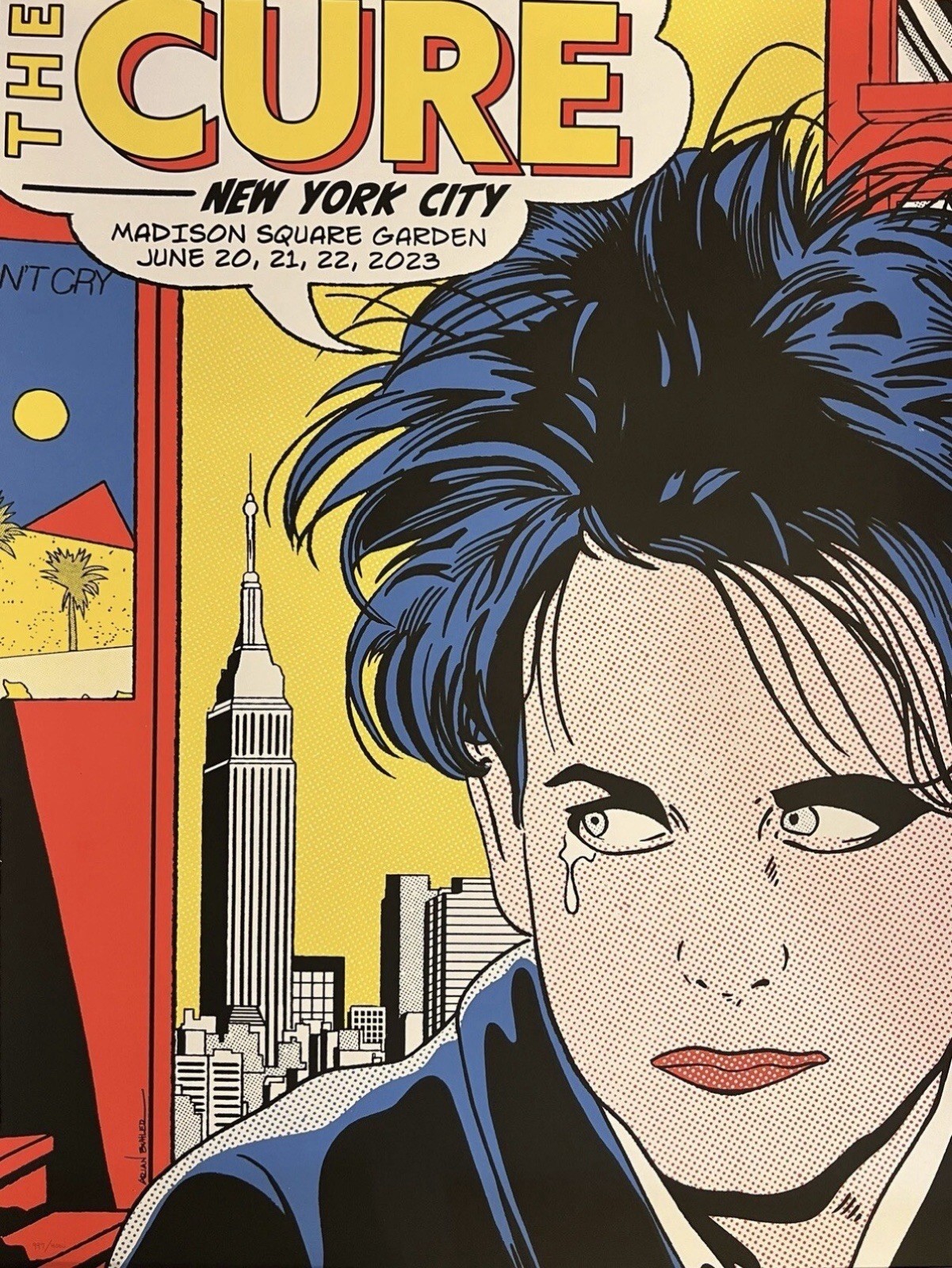 The Cure NYC Concert 2023 Poster Print xx/4000 New Wave Pop Art