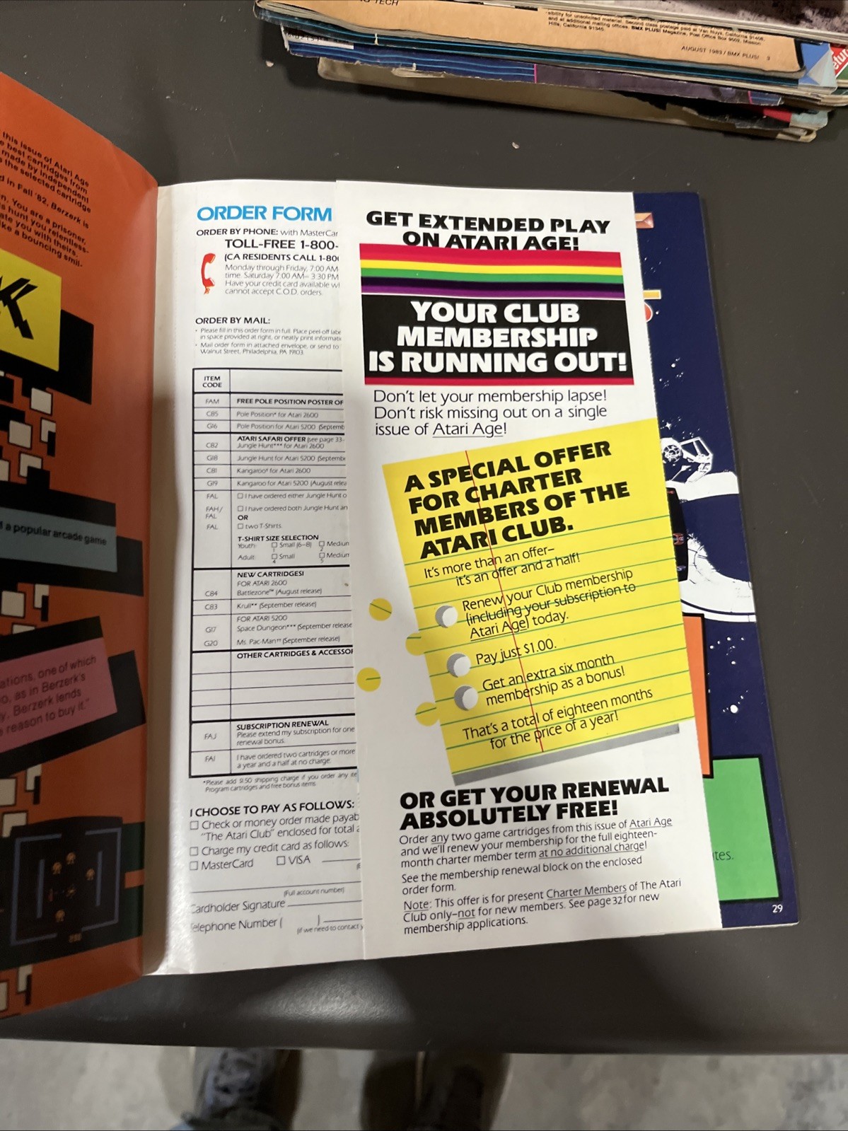 Atari Age Magazine Pile Position Jul/aug 1983 Ephemera Video Game Vintage