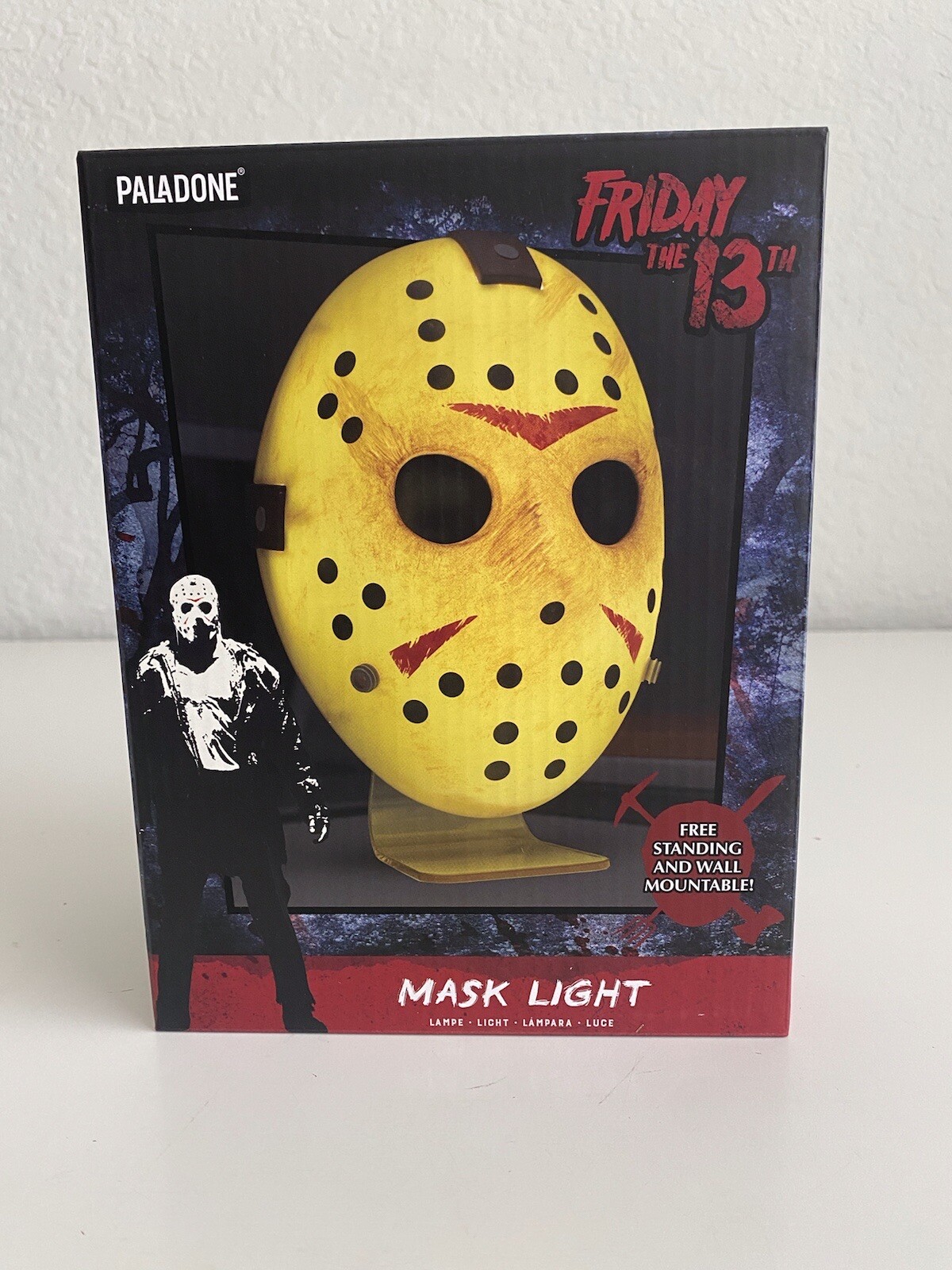 Friday the 13th Jason Voorhees Mask LIGHT Lamp Paladone Free Standing/Mounted