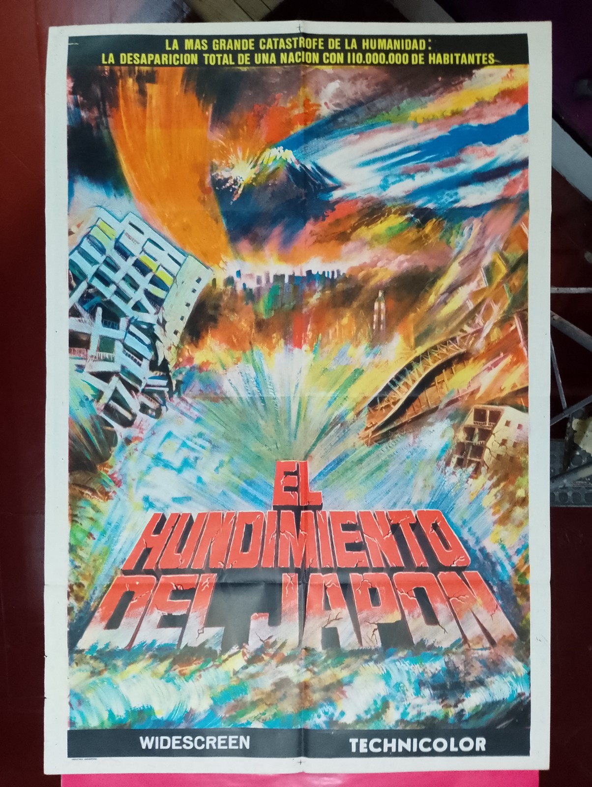Disaster Movie: Japan Sinks (Tidal Wave). 1S, Original Argentina. p390