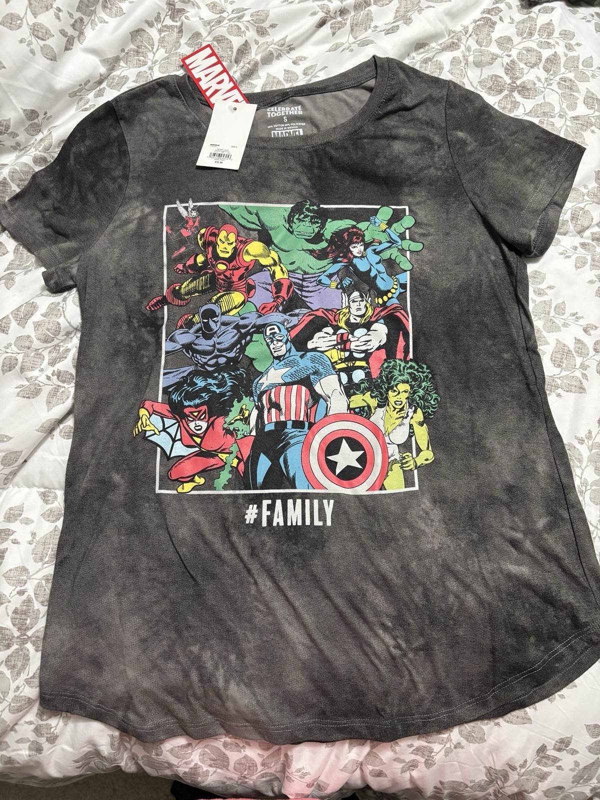 Marvel, Ladies , short sleeve, crew neck tshirt Size: Adult small, NWT