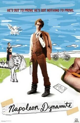 2004 NAPOLEON DYNAMITE MOVIE POSTER JON HEDER FUNKY #7550 NEW 22×34 FREE SHIP
