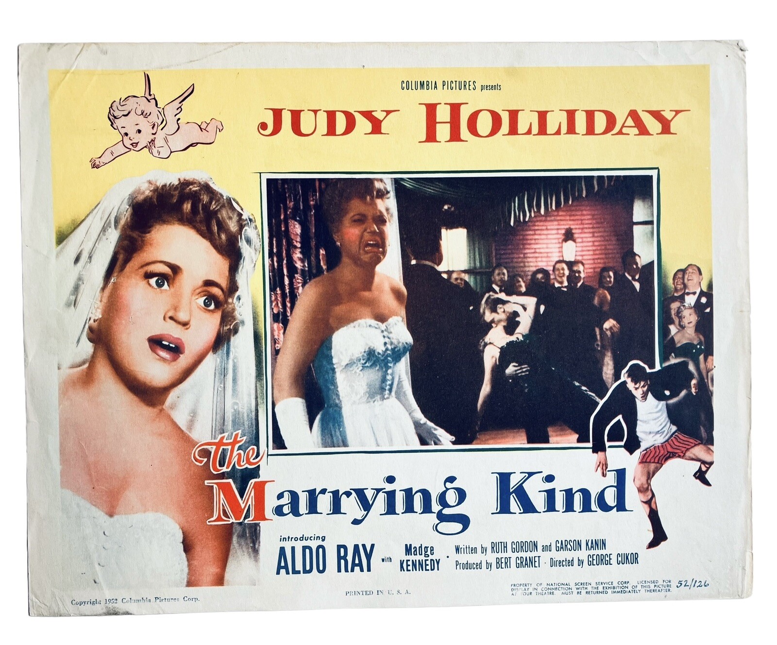 The Marrying Kind 1952 Vintage Lobby Card Movie Theater Home Decor Judy Holliday