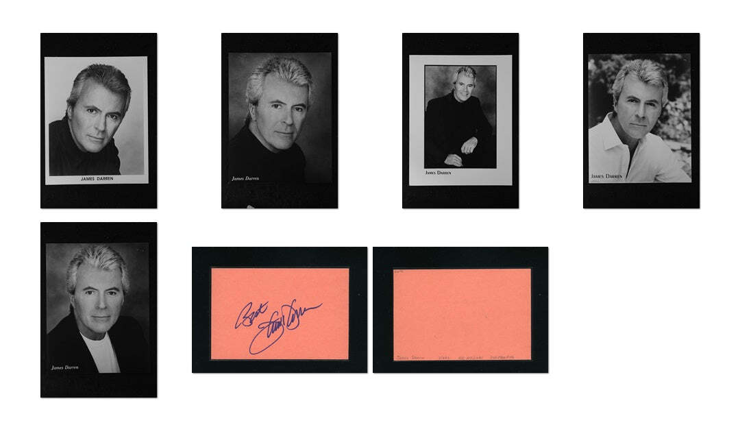 James Darren – Signed Autograph and Headshot Photo set – Time Tunnel
