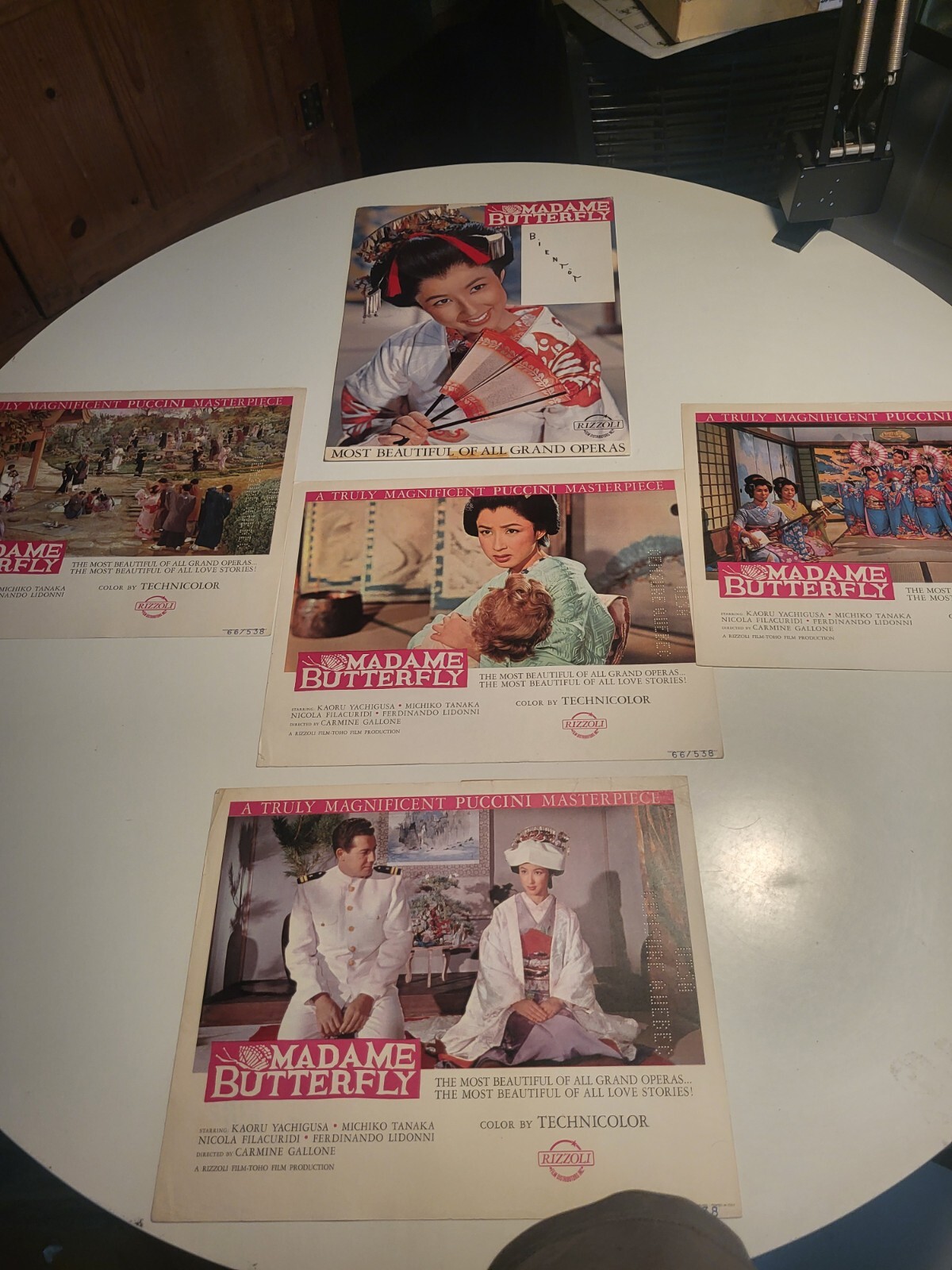 Madam Butterfly 5 lobby cards men Vintage Issued For Canada