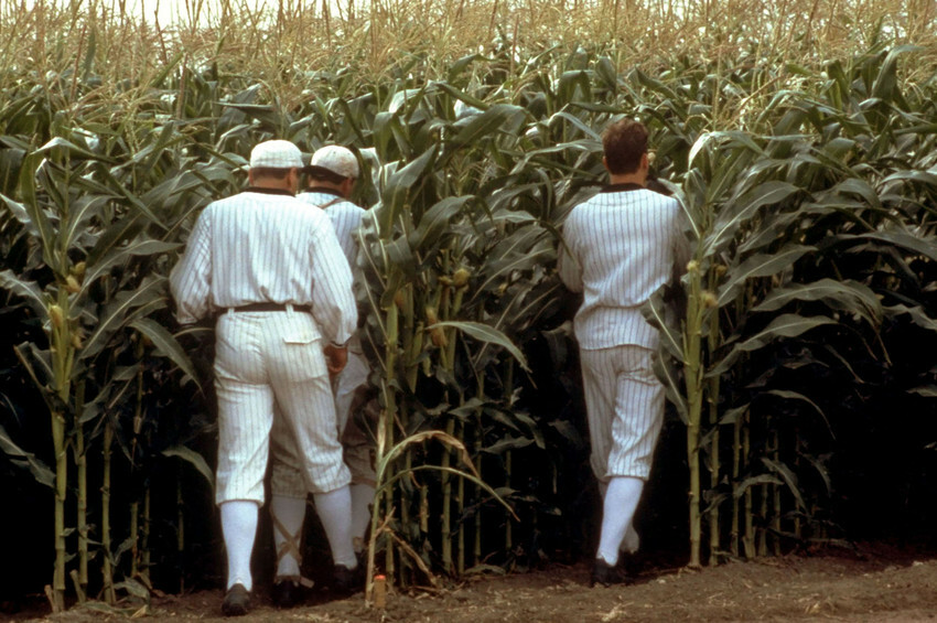 Field Of Dreams Classic Image Baseball Players Disappear Into Crops 18×24 Poster