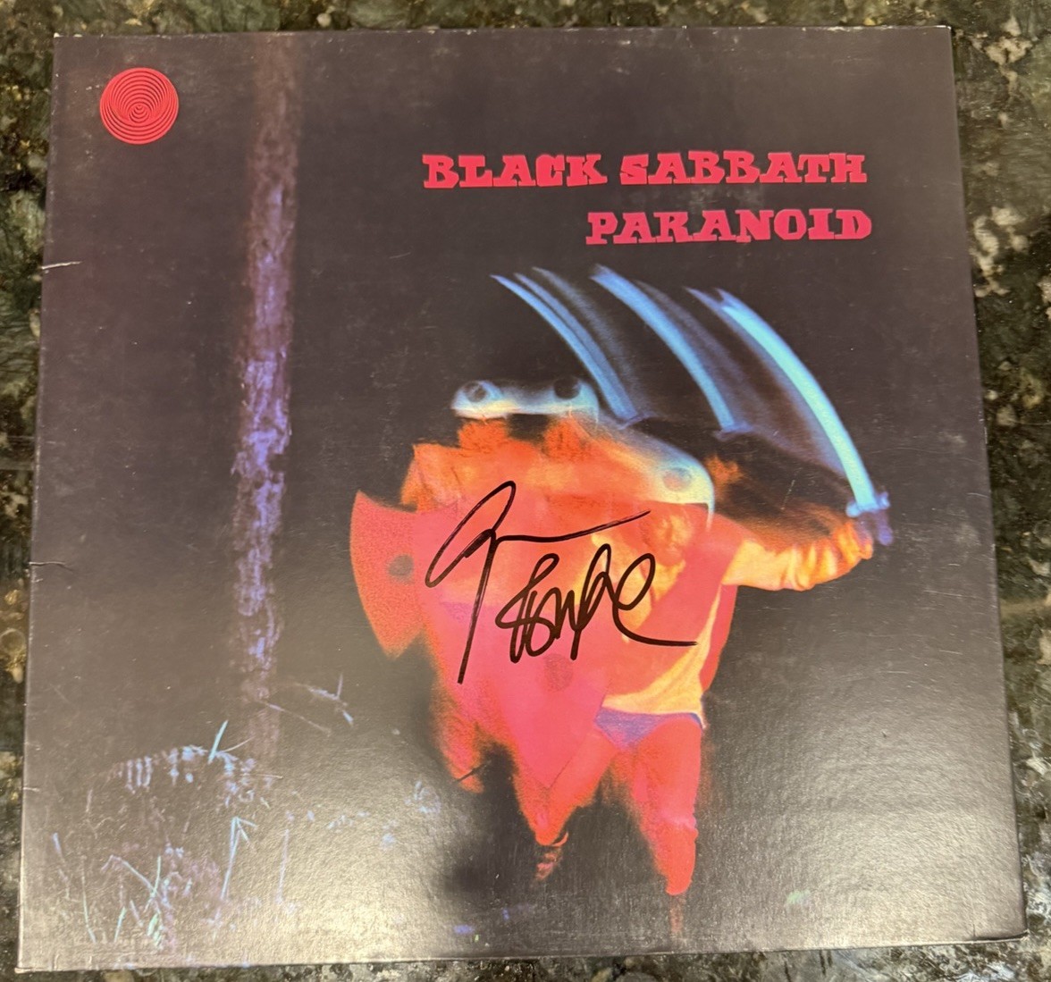Black Sabbath Signed Vinyl – Geezer Butler – Paranoid – Autographed