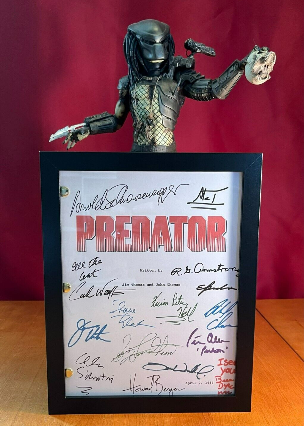 Predator Script Cast-Signed- Autograph Reprints – Full Script – 104 Pages