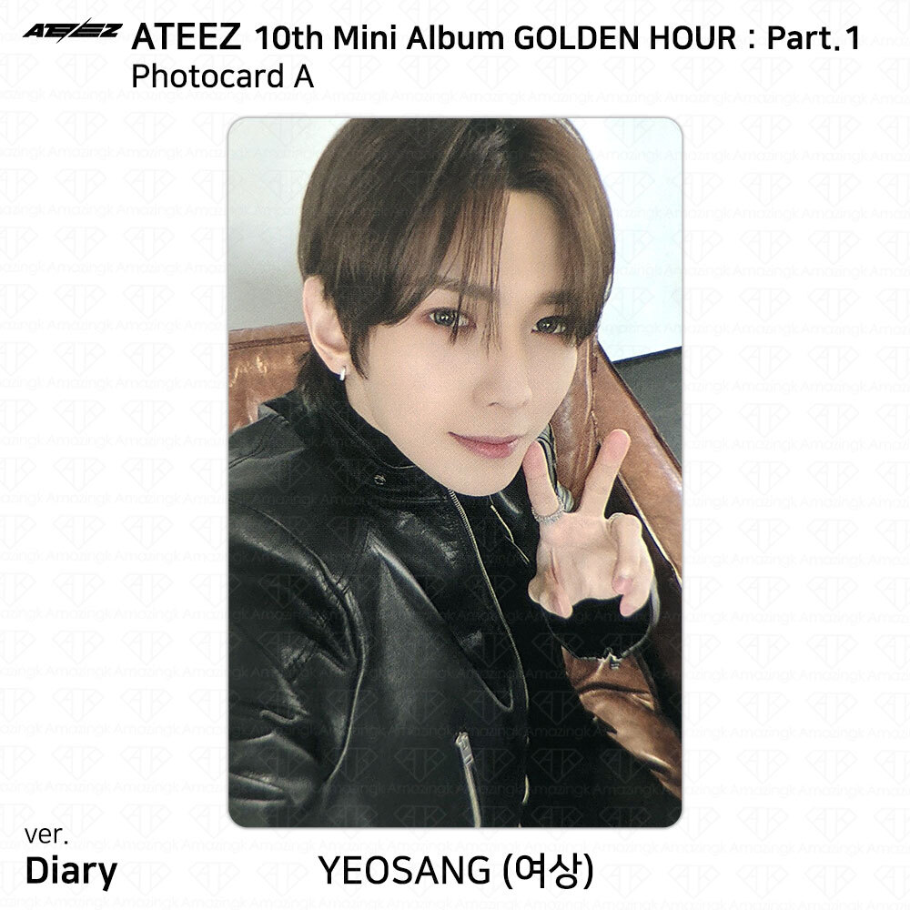 ATEEZ 10th Mini Album Golden Hour Part.1 Photobook Ver Photocard Postcard KPOP