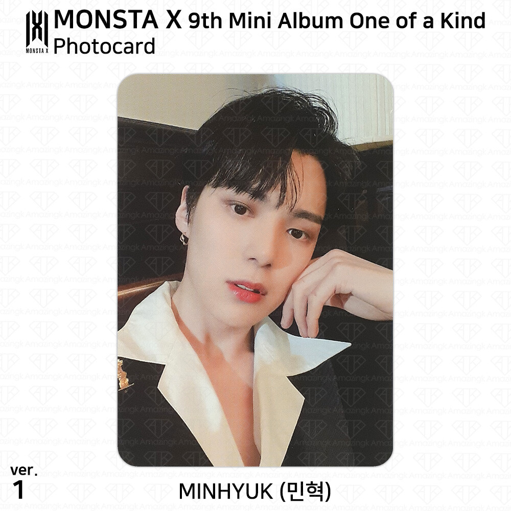 MONSTA X 9th Mini Album One Of A Kind Official Photocard Photo Card KPOP K-POP
