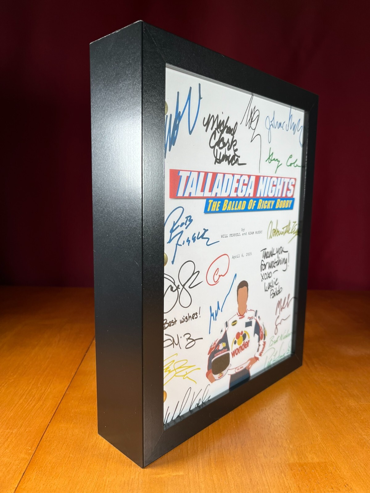 Talladega Nights Script Signed- Autograph Reprints- 113 Pgs- Ricky Bobby