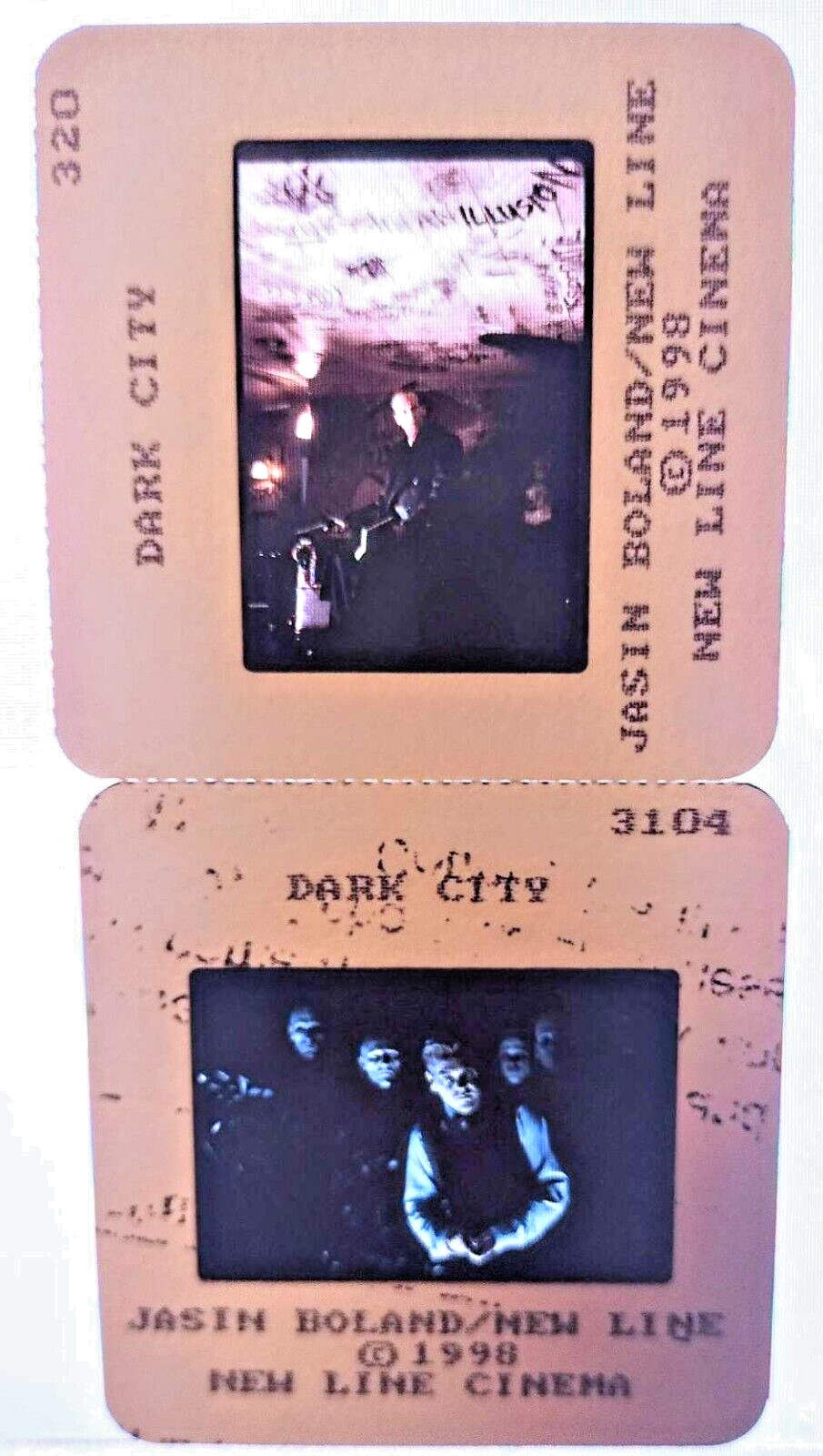 2 1998 DARK CITY Movie Original 35mm SLIDES Kiefer Sutherland Rufus Sewell