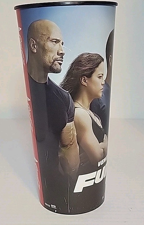 Furious 7 Movie Theater Cup 44oz Large Fast and Furious 7 Paul Walker Vin Diesel
