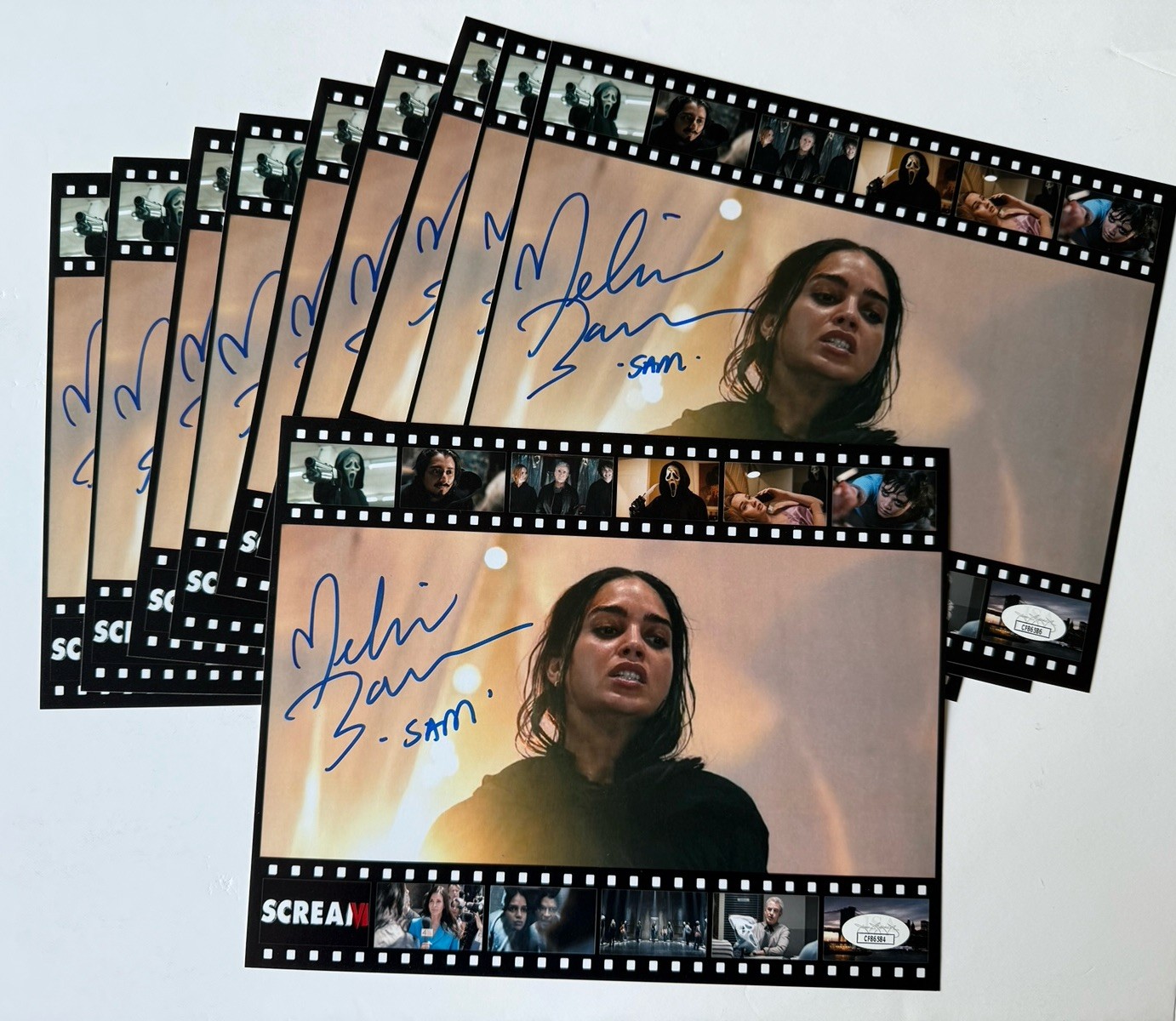 Melissa Barrera Signed Scream 8×10 Photo Sam Carpenter EXACT PROOF A