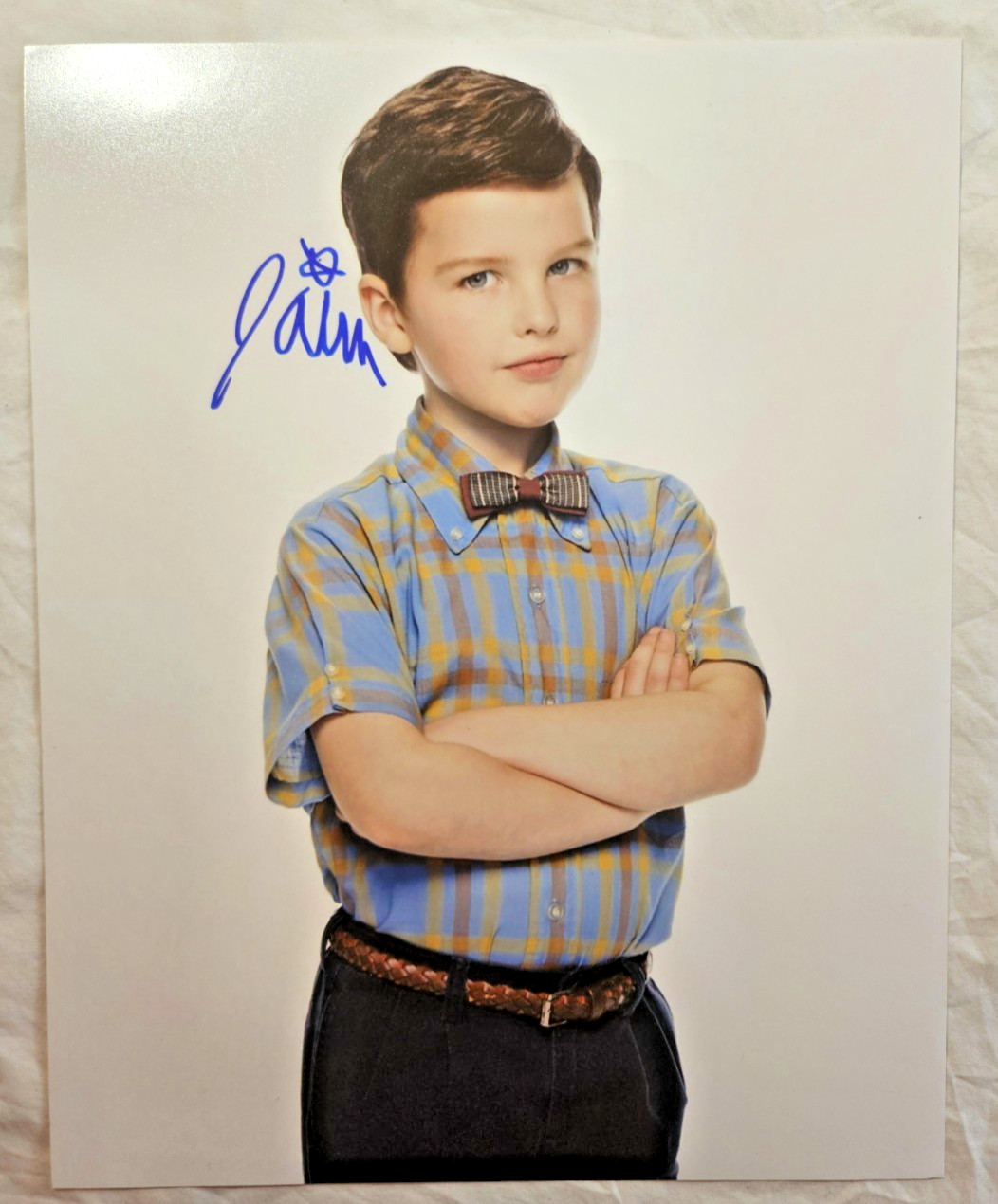 Iain Armitage signed 8×10 Young Sheldon