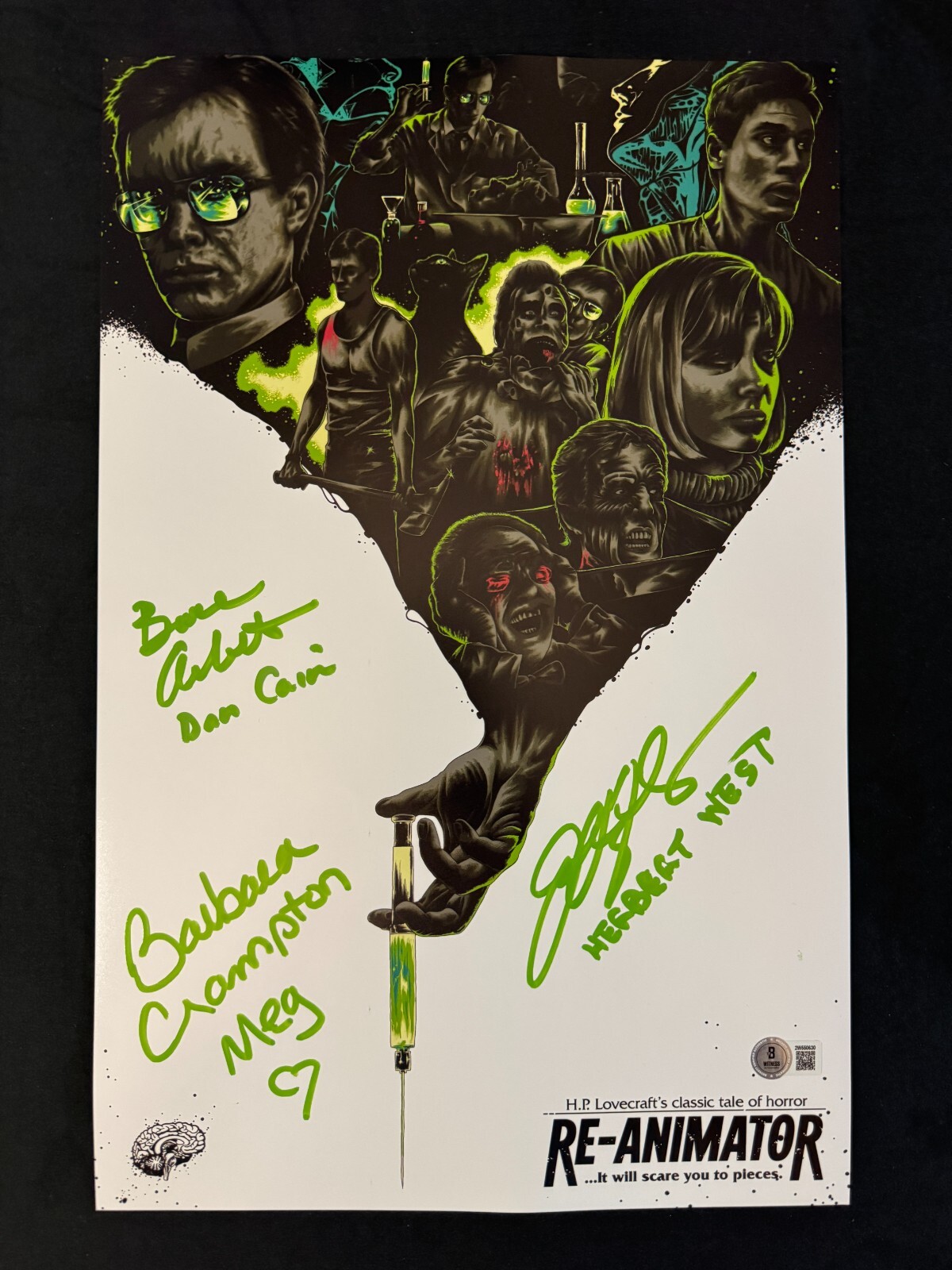 Fearsome Figures exclusive custom **Limited Edition** Re-Animator cast signed 11